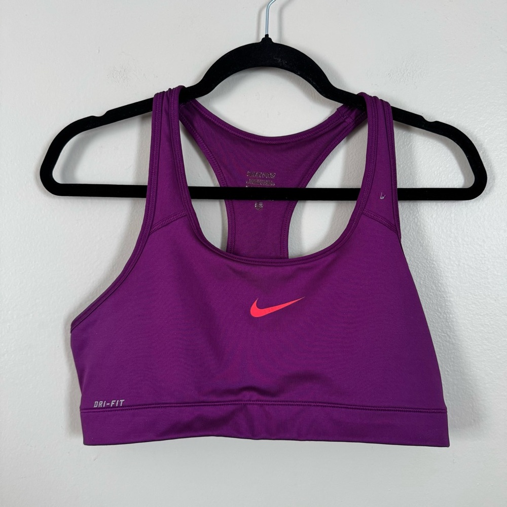 Nike Pro Purple Racerback Sports Bra - size large